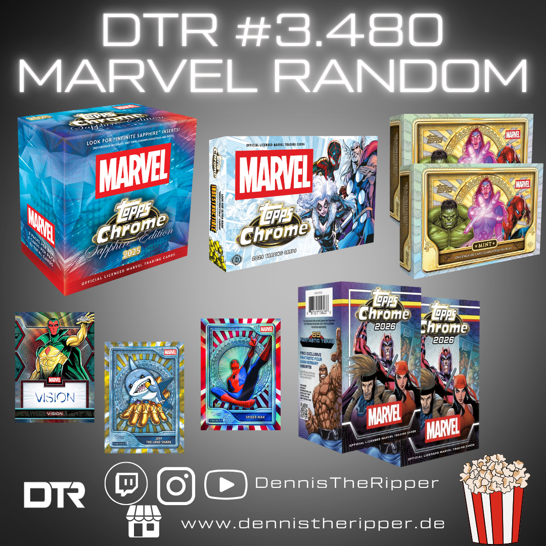 50% Filler DTR #3480 Marvel Mint X Chrome X Sapphire 6 Boxer Random Letter Group Break
