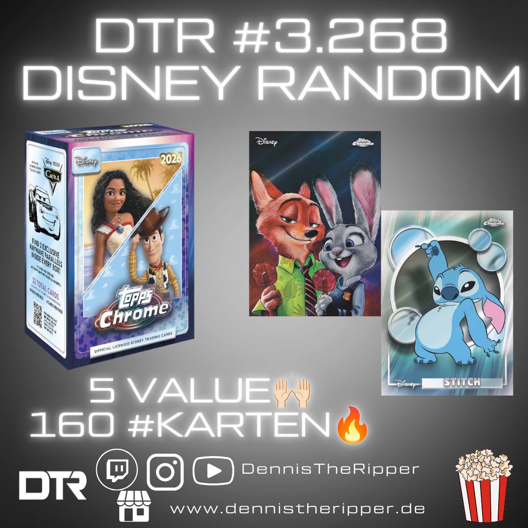 DTR #3268 Disney Chrome Value 5 Boxer Random Letter Group Break