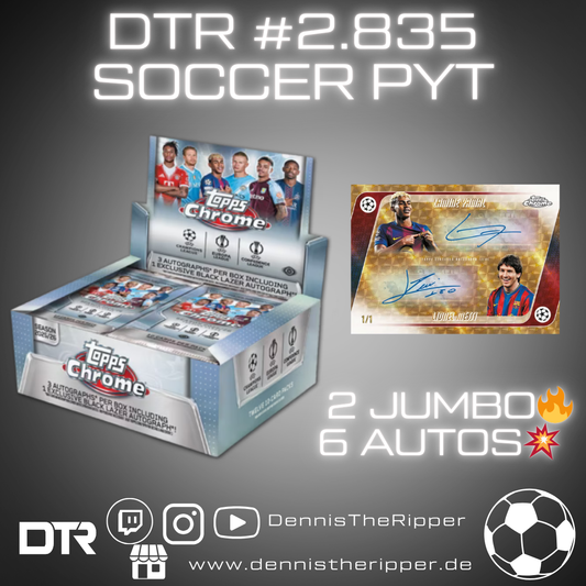 10 Filler 10 Sieger DTR #2835 Soccer Chrome UCC Jumbo 2 Boxer PYT/PYP Group Break