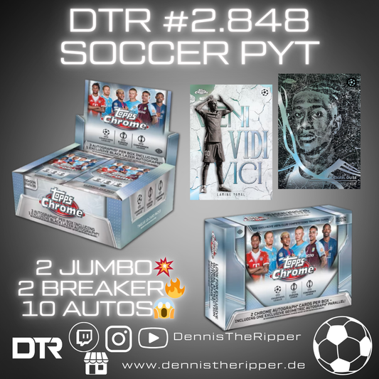 10 Filler 6 Sieger DTR #2848 Soccer UCC Chrome Jumbo x Breaker 4 Boxer PYT/PYP Group Break