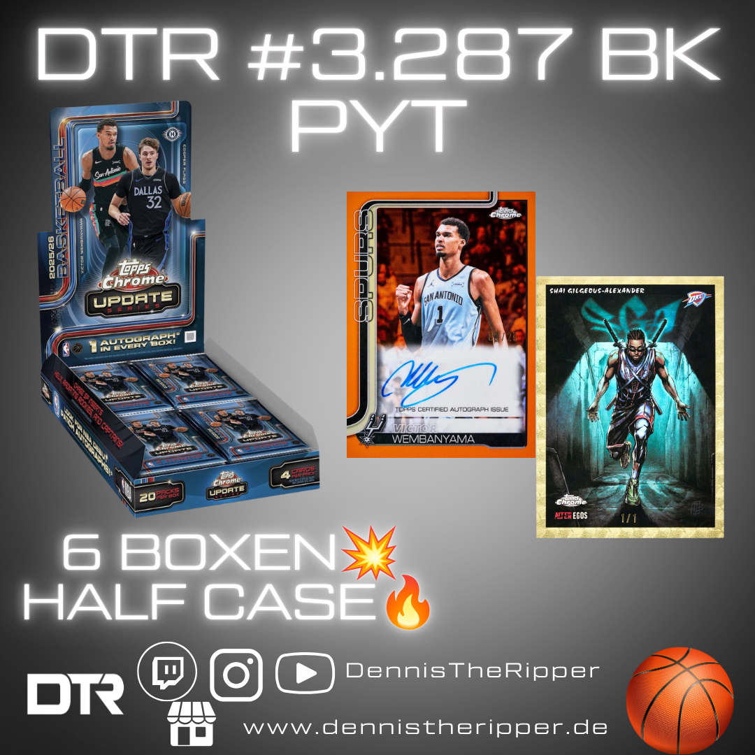 DTR #3287 BK Chrome Update Hobby Half Case PYT Group Break