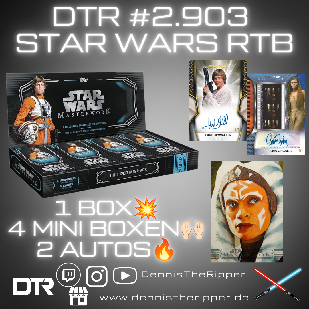 25% Filler DTR #2903 Star Wars Masterwork Hobby 1 Box Random Group Break