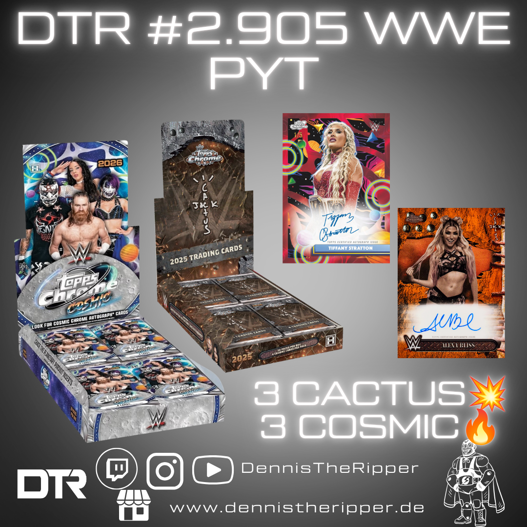 50% Filler GIGAFILLER! DTR #2905 WWE Cosmic x Cactus 6 Boxer PYL Group Break