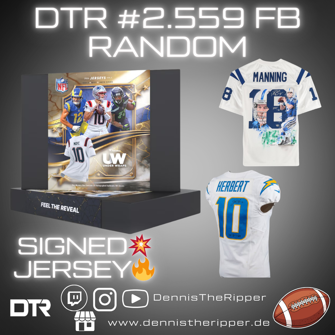 50% Filler DTR #2559 FB Under Wraps NFL Jersey 1 Box Random Group Brea ...