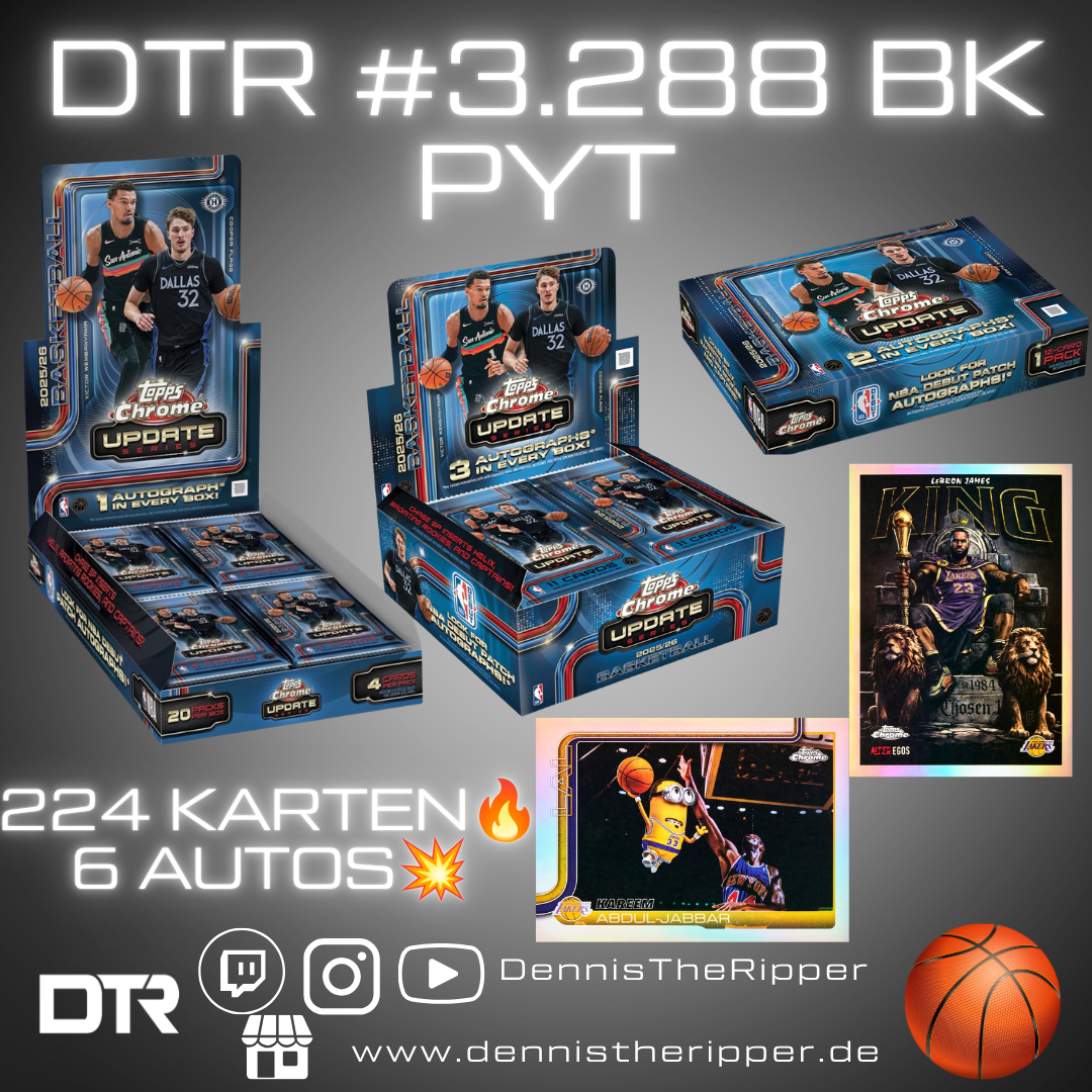 DTR #3288 BK Chrome Update Jumbo x Breaker x Hobby 3 Boxer PYT Group Break