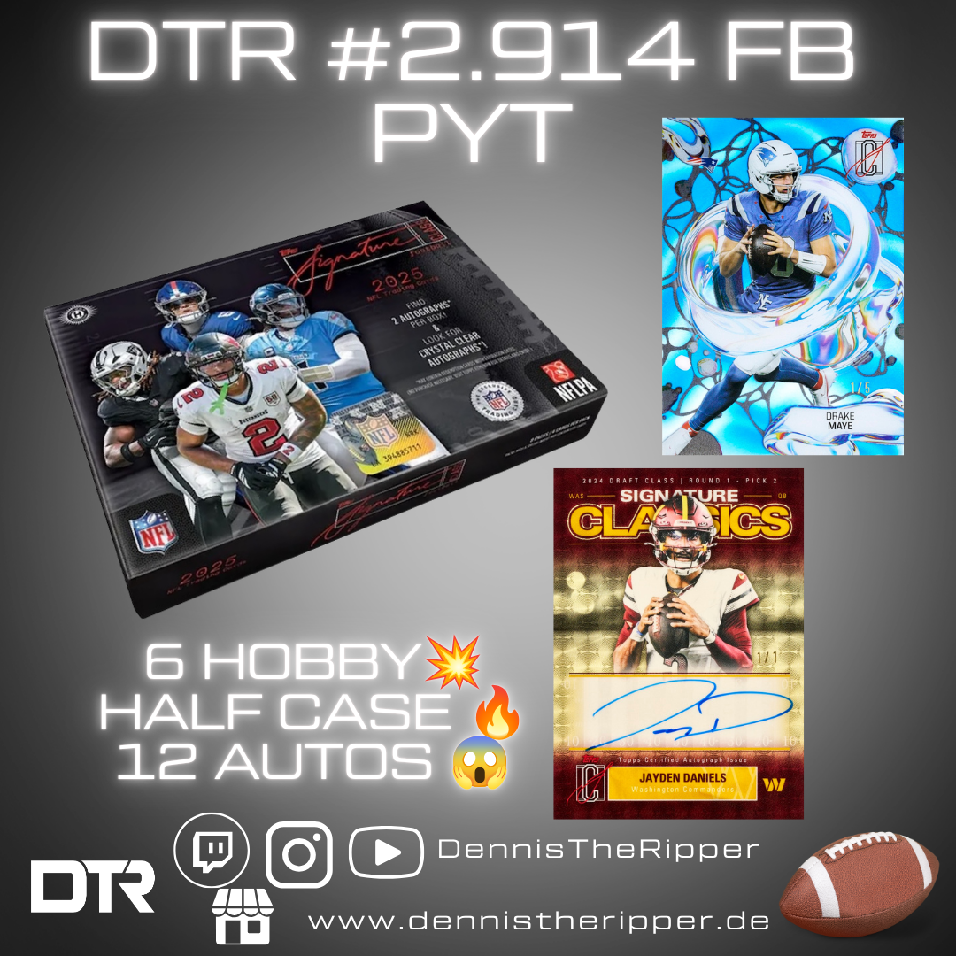 GIGAFILLER! 6 Spots 6 Sieger DTR #2914 FB Signature Class Hobby Half Case 1/2 PYT Group Break