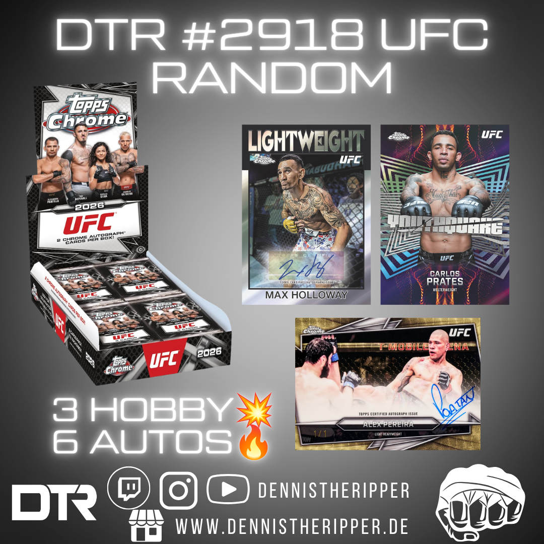DTR #2918 UFC Chrome Hobby 3 Boxer Random Letter Group Break