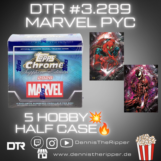 DTR #3289 Marvel Chrome Sapphire Half Case PYT/PYP Group Break