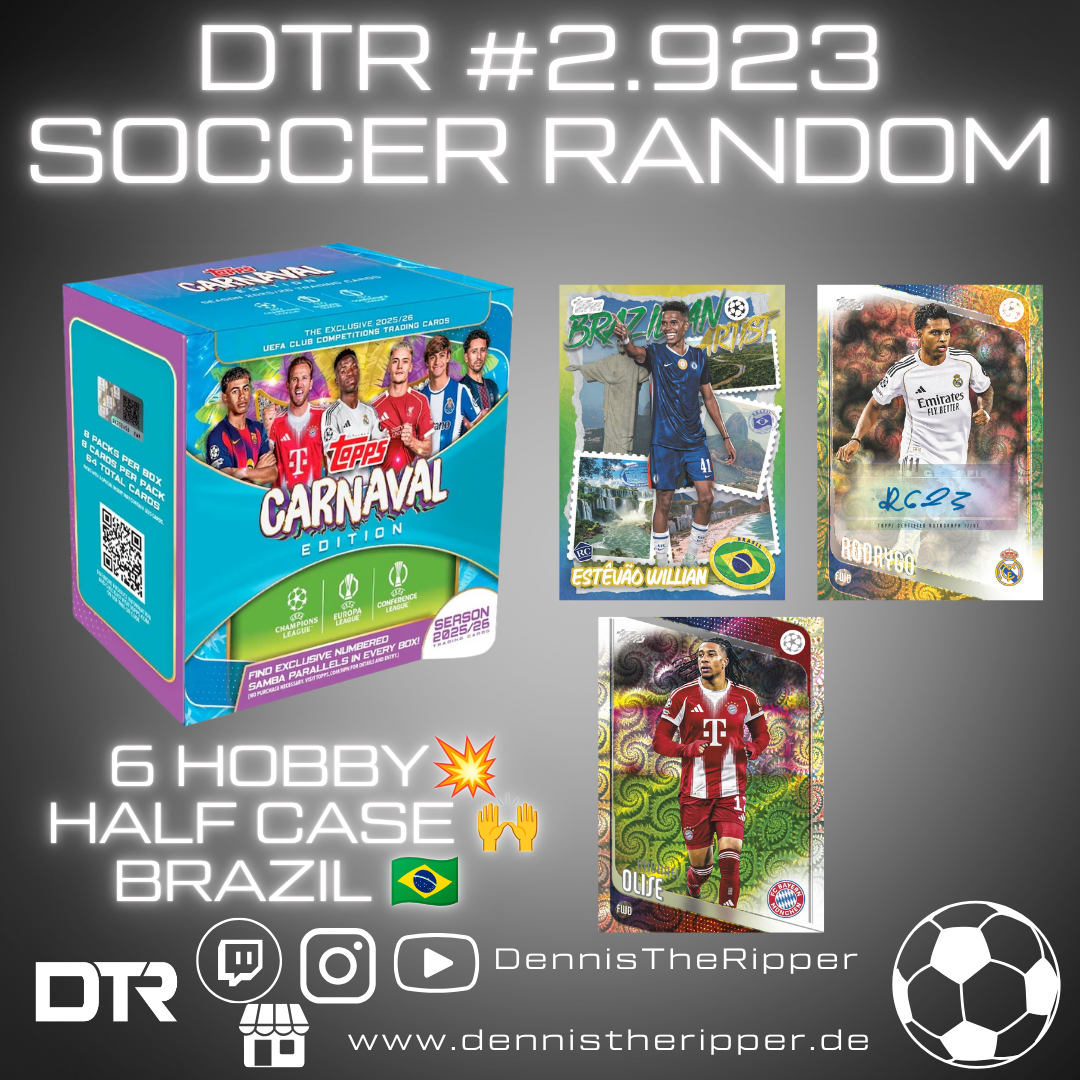 50% Filler DTR #2923 Soccer Carnaval Half Case Random Group Break