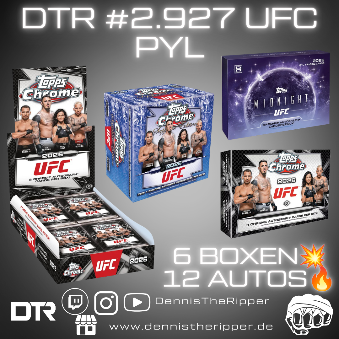 GIGAFILLER! 9 Spots 9 Sieger DTR #2927 UFC Chrome x Sapphire x Midnight 6 Boxer PYL Group Break