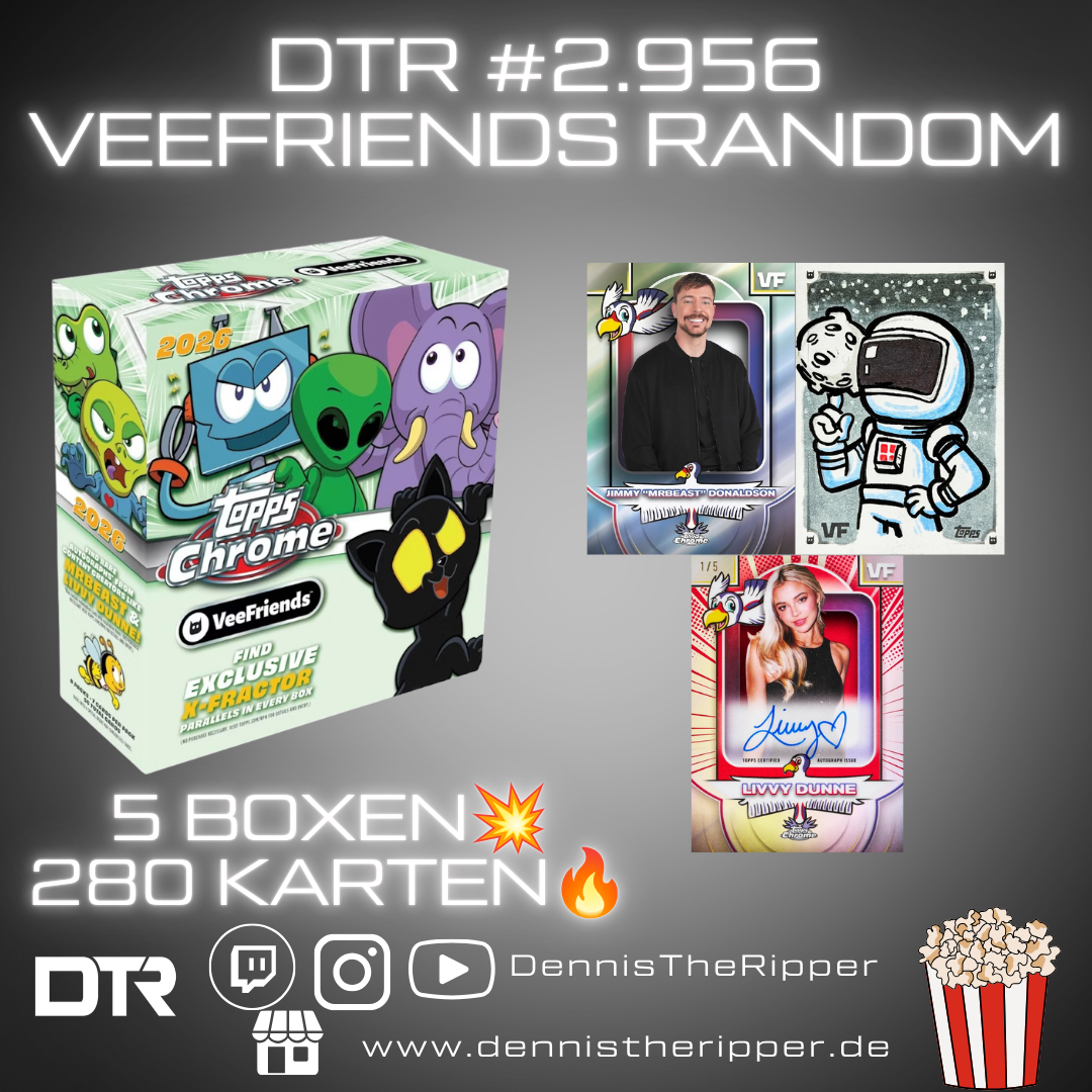 50% Filler DTR #2956 VeeFriends Chrome Mega 5 Boxer Random Letter Group Break