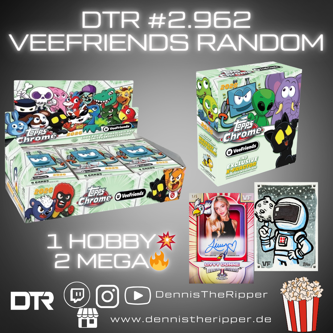 DTR #2962 VeeFriends Chrome Hobby x Mega 3 Boxer Random Letter Group Break