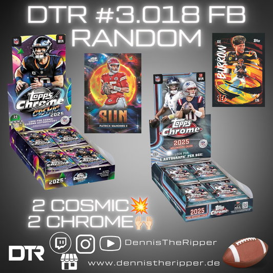 10% Filler DTR #3018 FB Chrome x Cosmic 4 Boxer Random Group Break