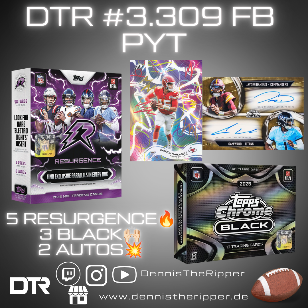 DTR #3309 FB Resurgence x Chrome Black 8 Boxer PYT Group Break