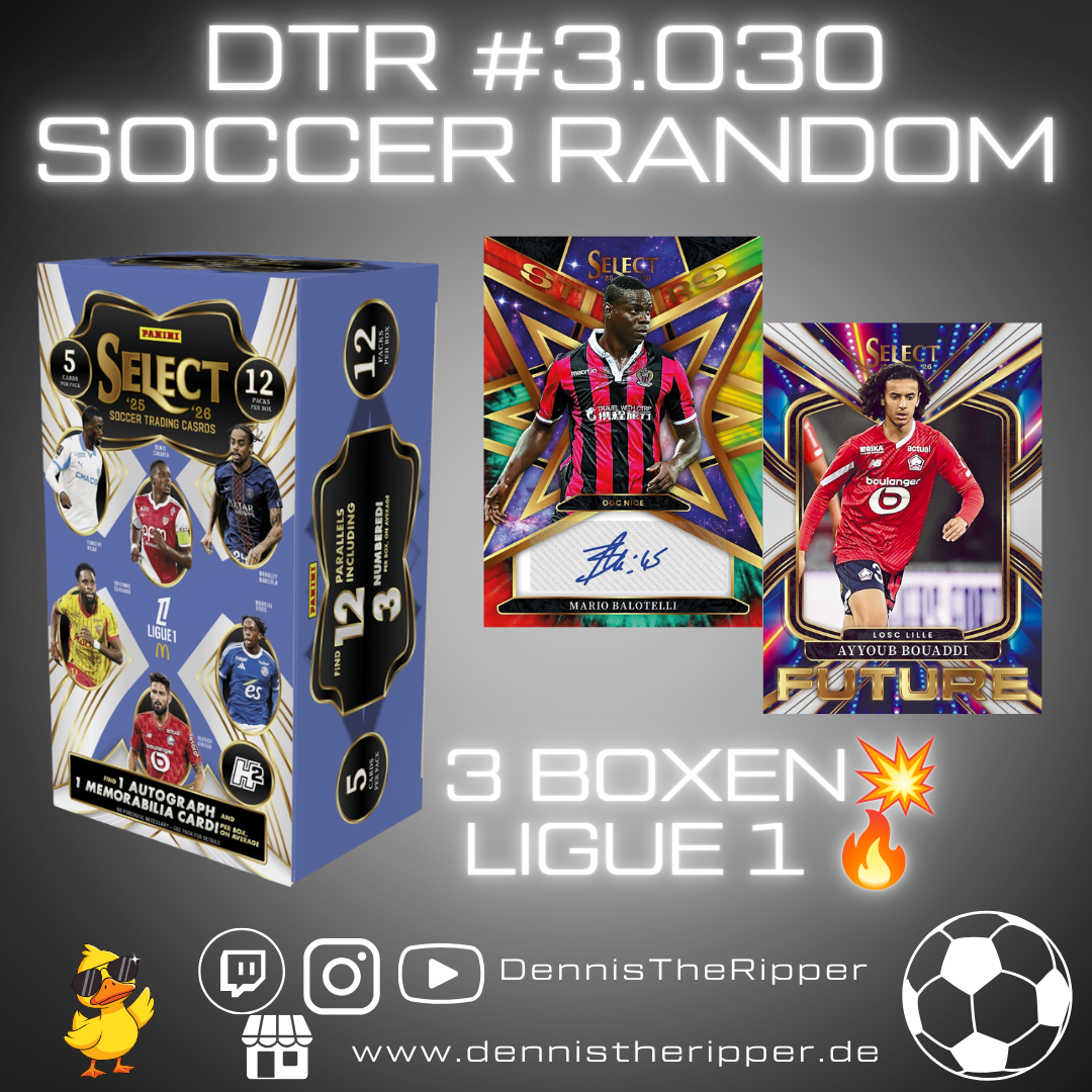 25% Filler DTR #3030 Soccer Select Ligue 1 Hobby H2 3 Boxer Random Group Break Free Spot 💥