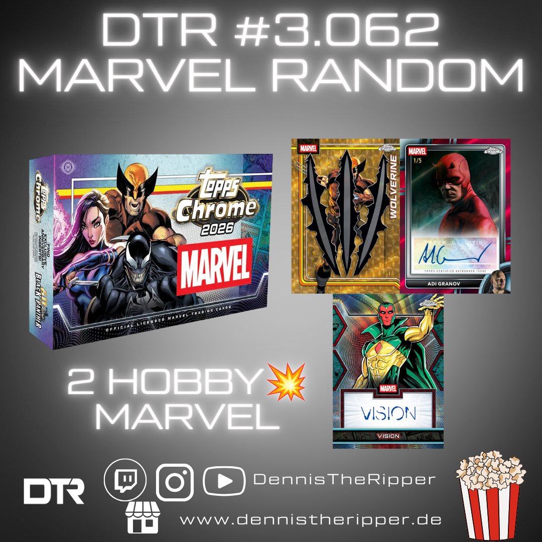 50% Filler DTR #3062 Marvel Chrome Hobby 2 Boxer Random Letter Group Break