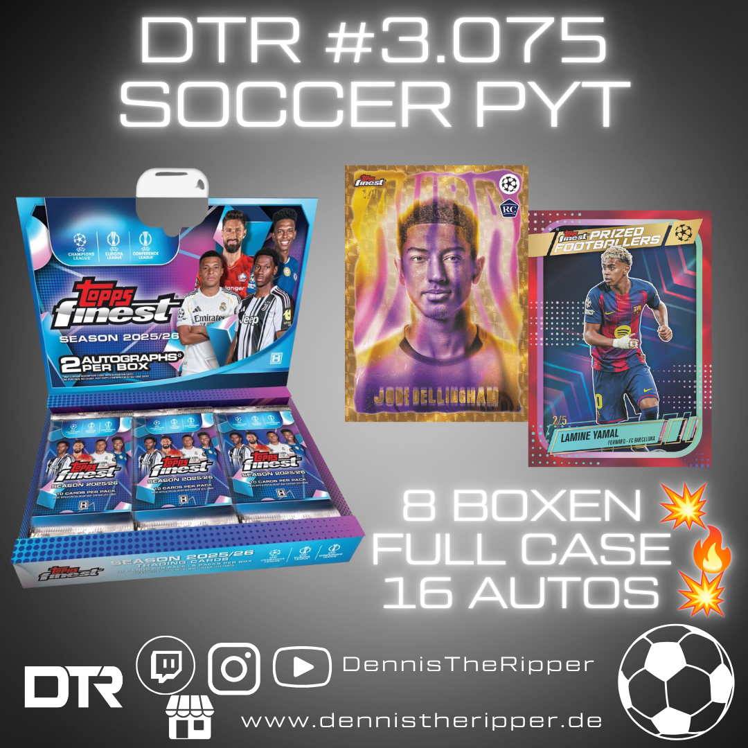 DTR #3075 Soccer Finest UCC Hobby Full Case PYT/PYP Group Break