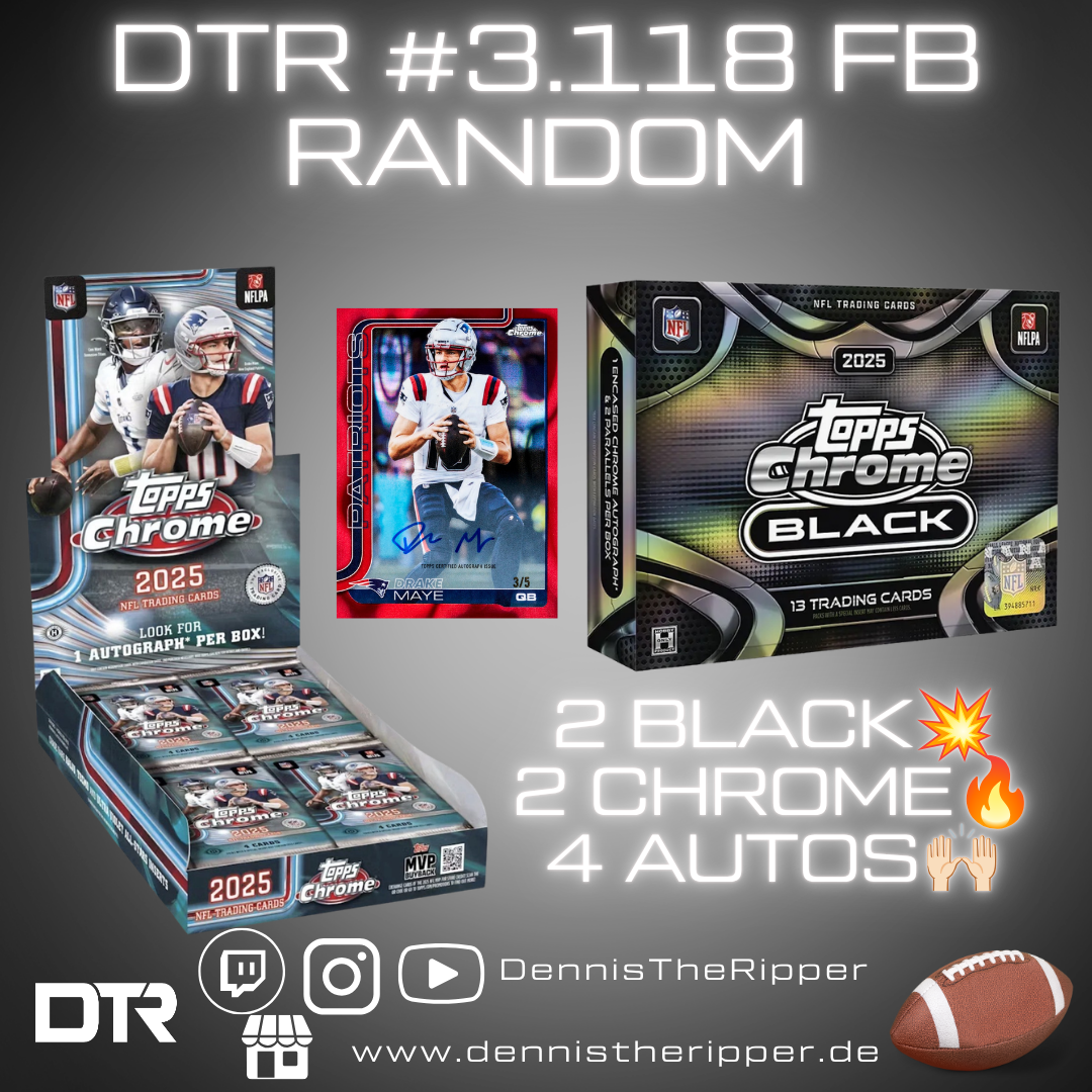 DTR #3118 FB Chrome x Black 4 Boxer Random Group Break