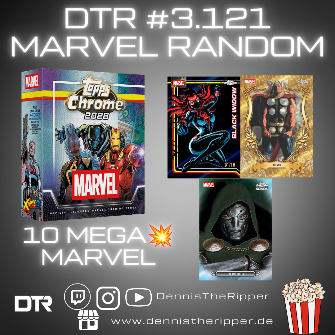 50% Filler DTR #3121 Marvel Chrome Mega 10 Boxer Random Letter Group Break