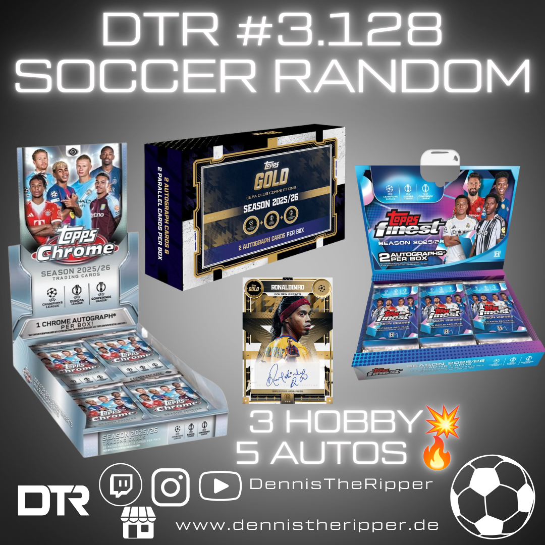 DTR #3128 Soccer Chrome x Gold x Finest 3 Boxer Random Group Break