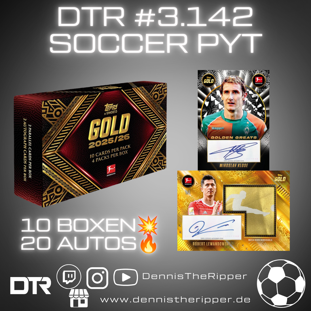 50% Filler GIGAFILLER! DTR #3142 Soccer Gold Bundesliga 10 Boxer PYT Group Break