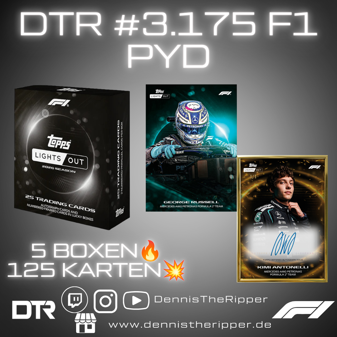 DTR #3175 F1 Lights Out 5 Boxer PYT/PYP Group Break
