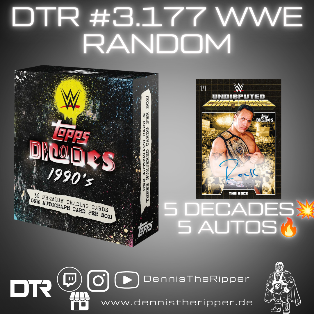 DTR #3177 WWE Decades Half Case Random Letter Group Break