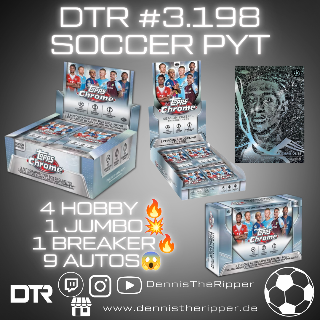 DTR #3198 Soccer Chrome Mixer 6 Boxer PYT/PYP Group Break