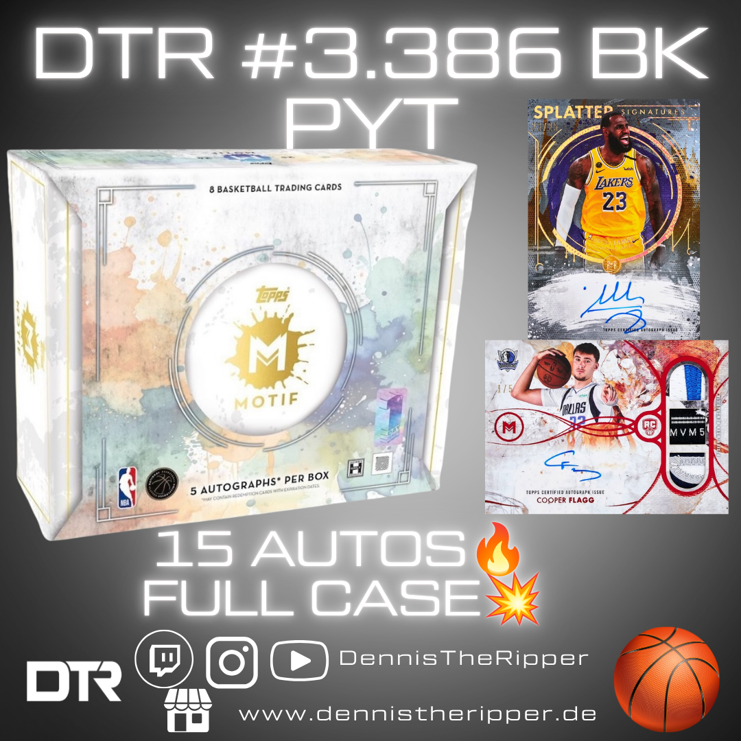 DTR #3386 BK Motif Full Case PYT/PYP Group Break