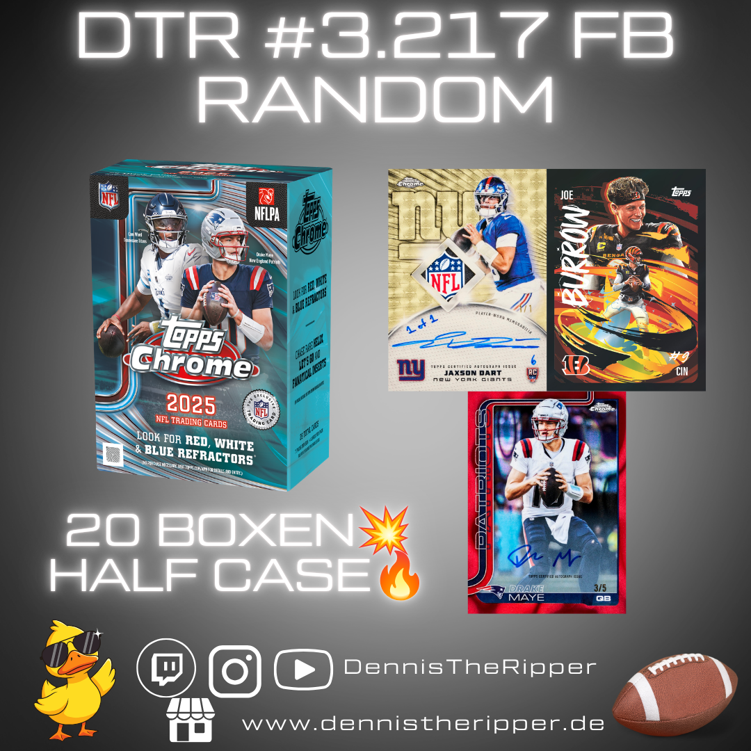 50% Filler DTR #3217 FB Chrome Value Half Case Random Group Break Free Spot 💥