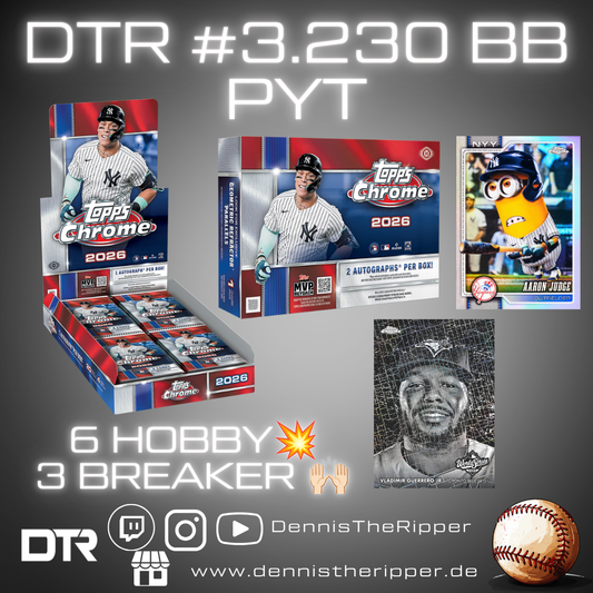 DTR #3230 BB Chrome Hobby x Breaker 2/2 Half Case PYT Group Break