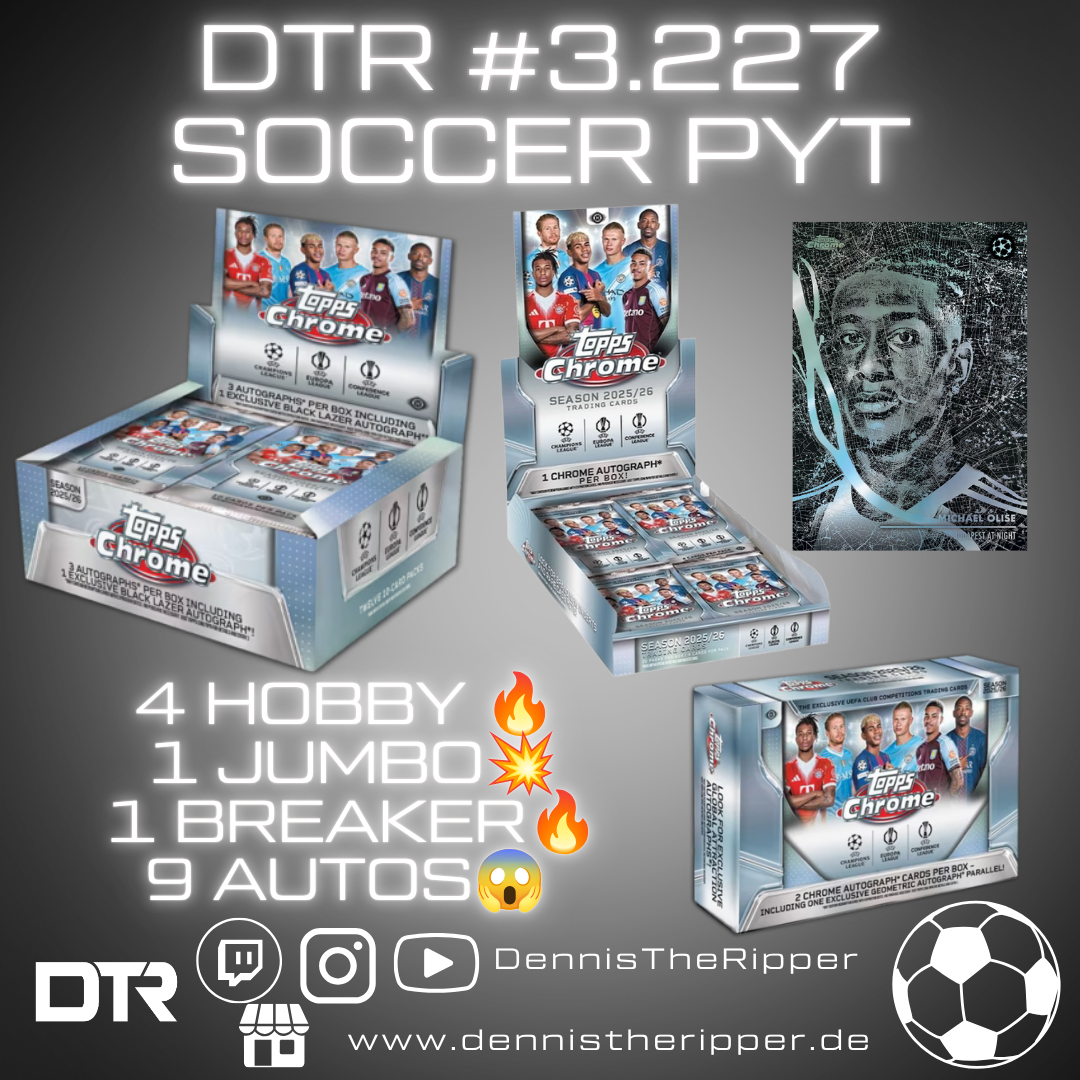 DTR #3227 Soccer Chrome Mixer 6 Boxer PYT/PYP Group Break