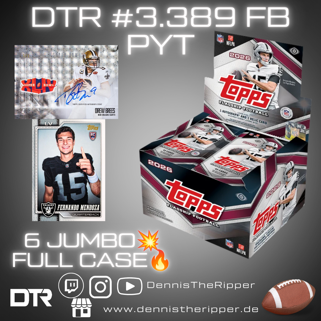 DTR #3389 FB Flagship Jumbo Full Case PYT Group Break