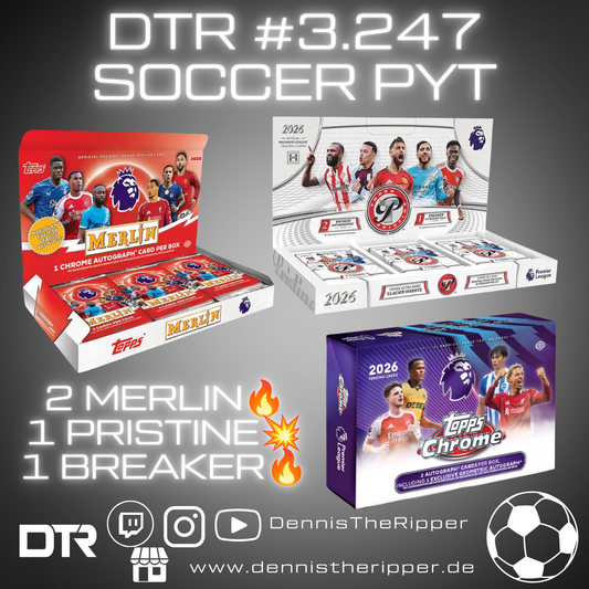 DTR #3247 Soccer Merlin x Chrome x Pristine 4 Boxer PYT/PYP Group Break