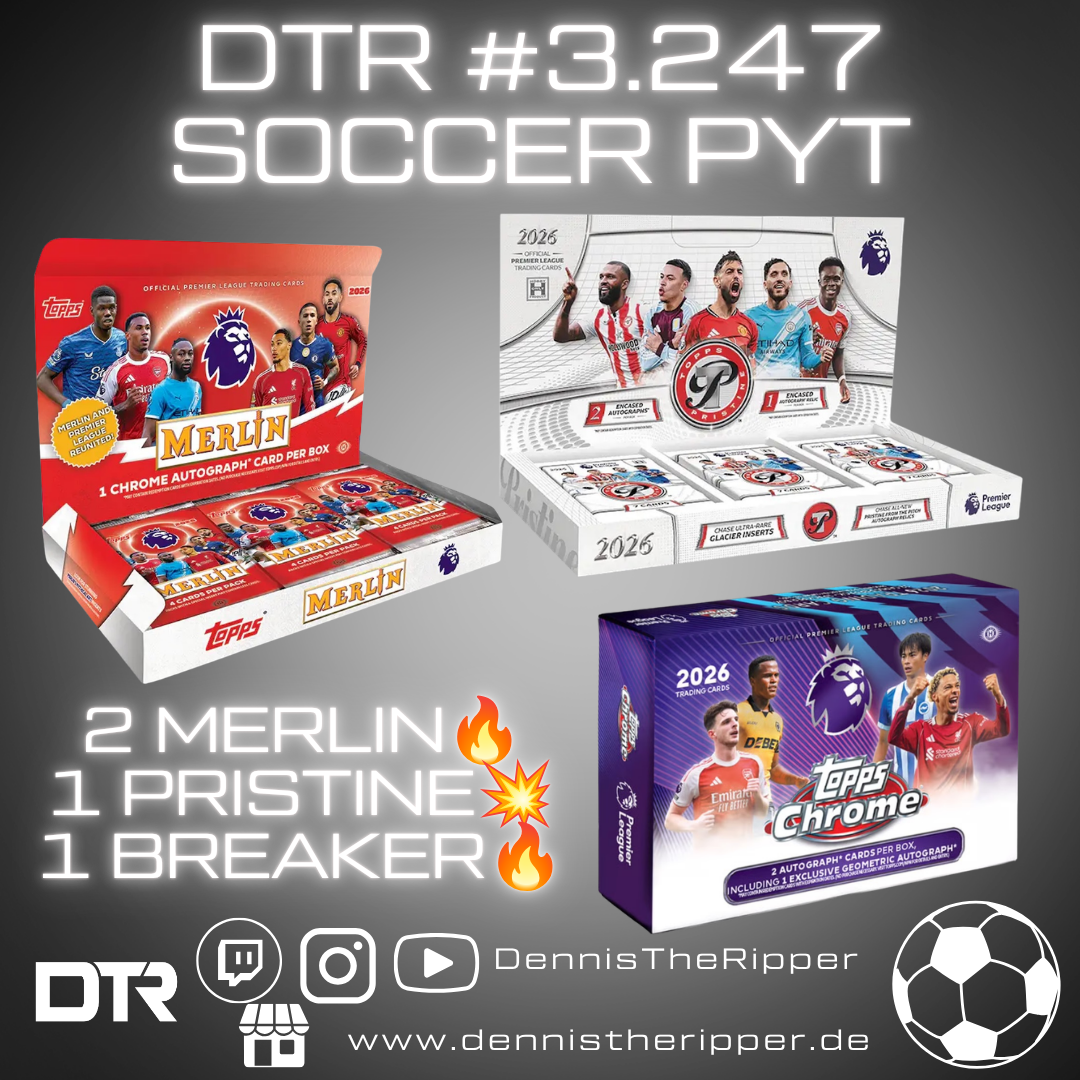 Mini 25% Filler GIGAFILLER! DTR #3247 Soccer Merlin x Chrome x Pristine 4 Boxer PYT/PYP Group Break
