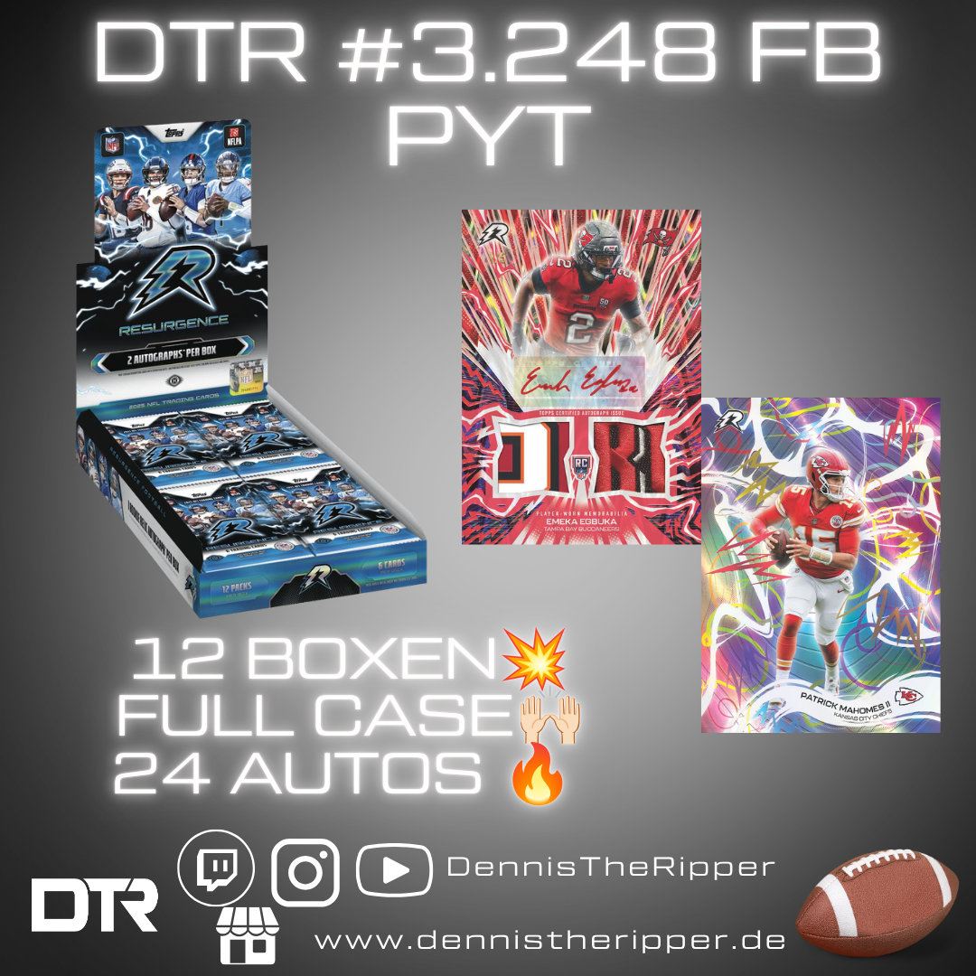 DTR #3248 FB Resurgence Hobby Full Case PYT Group Break