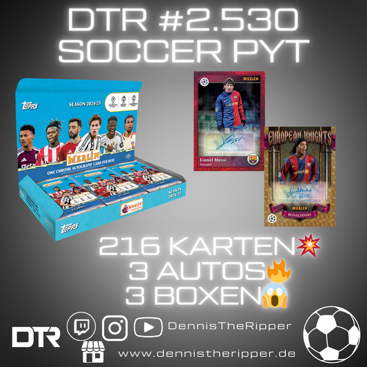DTR #2530 Soccer Merlin 3 Boxer PYT Group Break