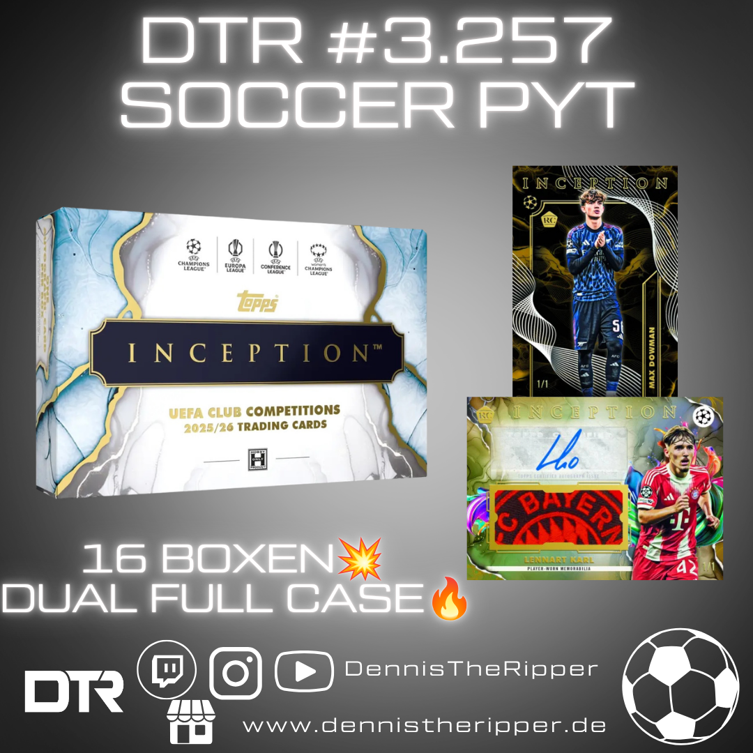 DTR #3257 Soccer Inception Dual Full Case PYT/PYP Group Break