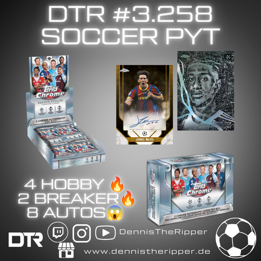 DTR #3258 Soccer Chrome Hobby x Breaker 6 Boxer PYT/PYP Group Break