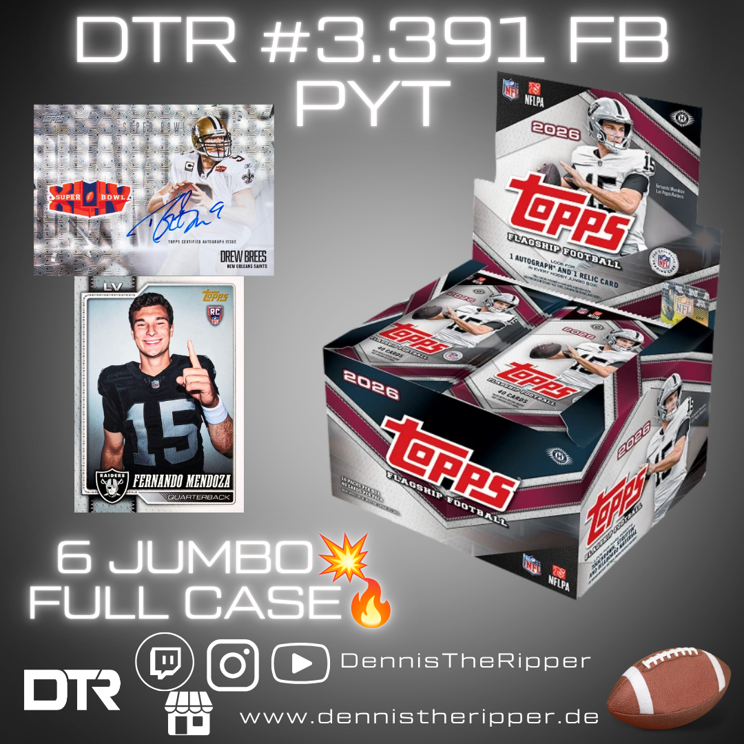 DTR #3391 FB Flagship Jumbo Full Case PYT Group Break