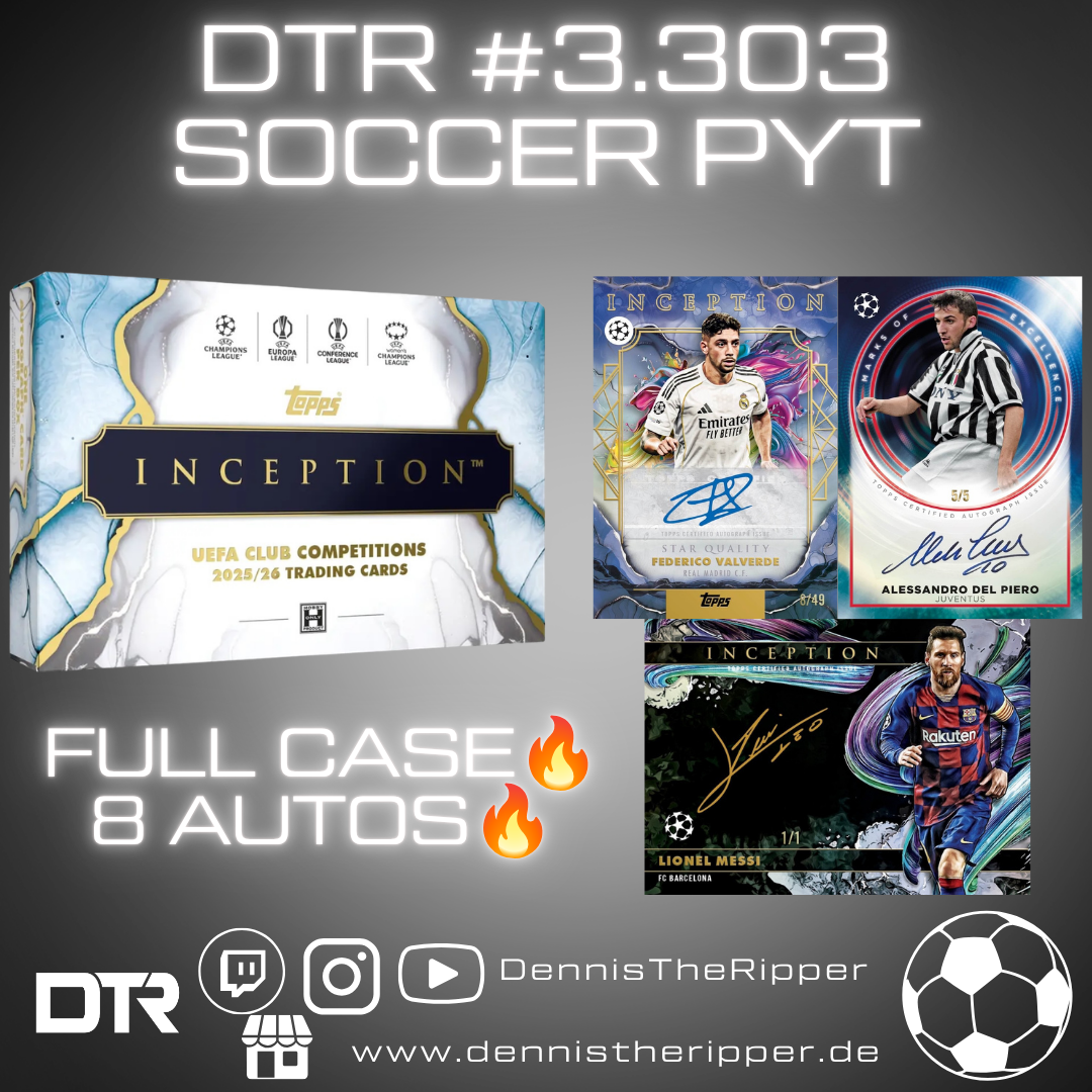 DTR #3303 Soccer Inception Full Case PYT/PYP Group Break