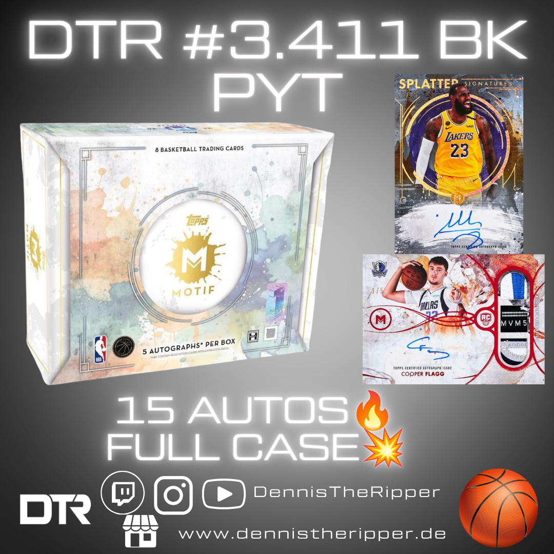 DTR #3411 BK Motif Full Case PYT/PYP Group Break