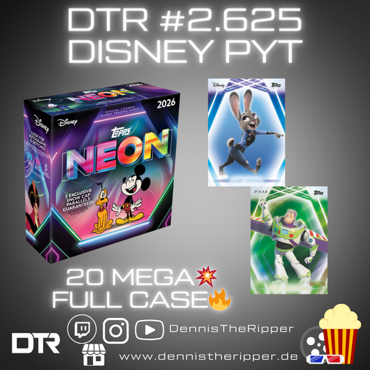 DTR #2625 Disney Neon Mega Full Case PYT/PYP Group Break