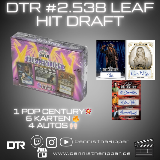 DTR #2538 Leaf Pop Century 1 Box Hit Draft Group Break