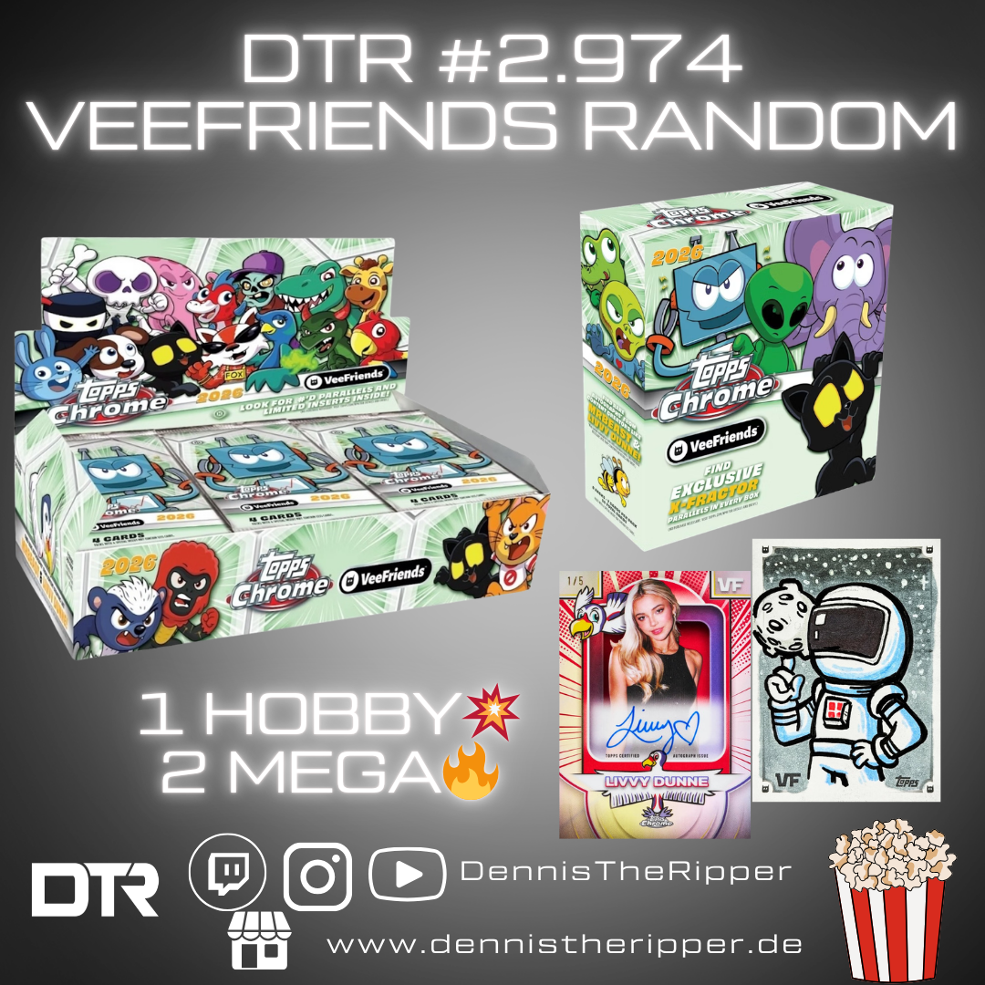 DTR #2974 VeeFriends Chrome Hobby x Mega 3 Boxer Random Letter Group Break