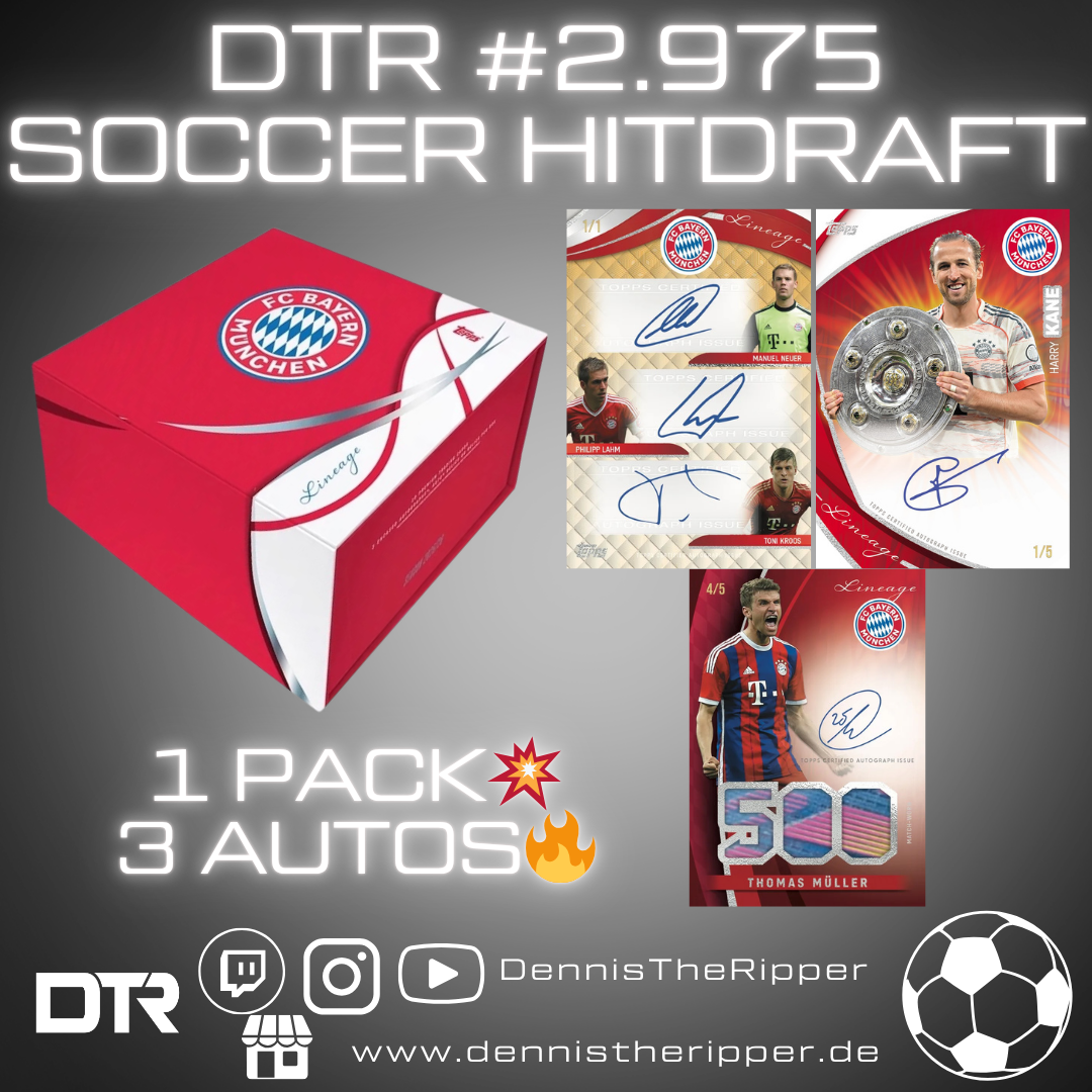 25% Filler DTR #2975 Soccer FC Bayern Lineage 1 Box Hit Draft Group Break