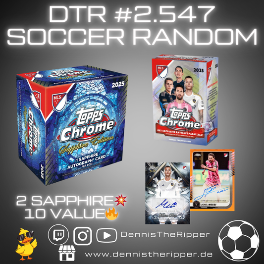 DTR #2547 Soccer MLS Sapphire x Value Mixer 12 Boxer Random Group Break Free Spot 💥