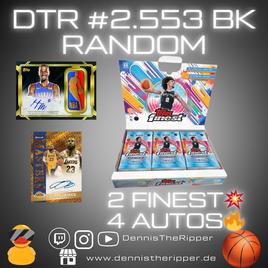 DTR #2553 BK Finest 2 Boxer Random Group Break Free Spot 💥