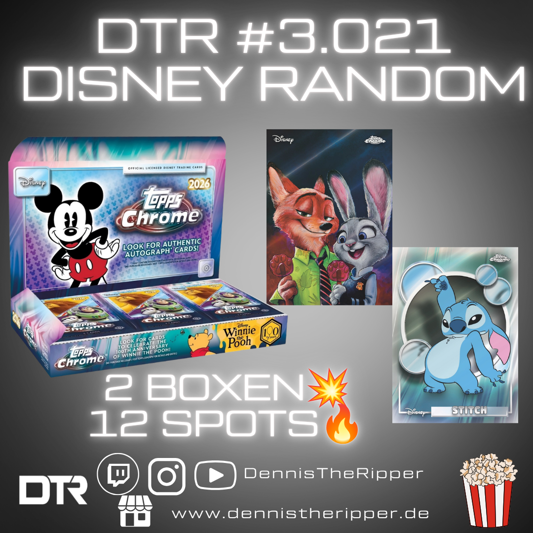 DTR #3021 Disney Chrome Hobby 2 Boxer Random Letter Group Break