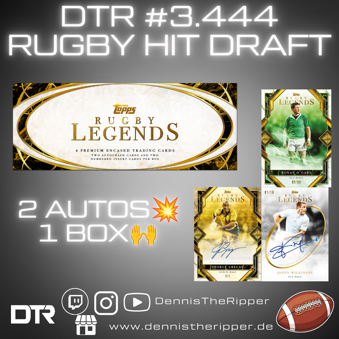 DTR #3444 Rugby Legends 1 Box Hit Draft Group Break